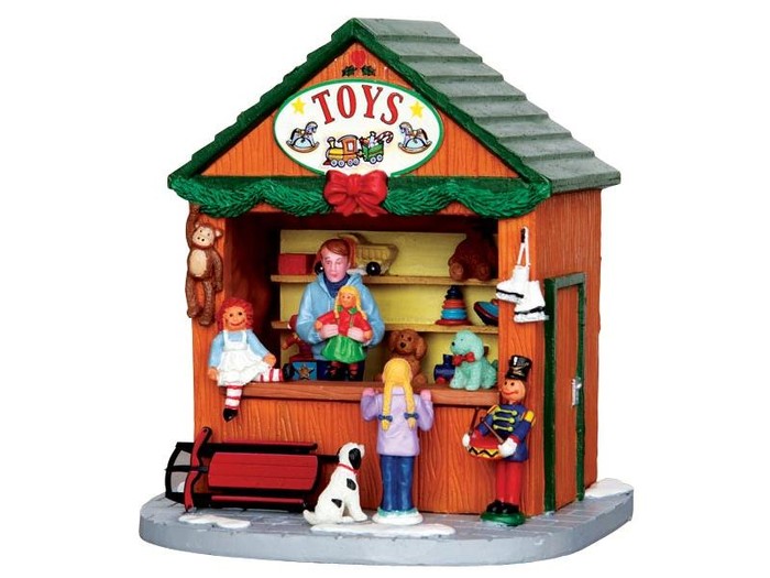 Afbeelding bij Lemax Christmas Market Scene Toys