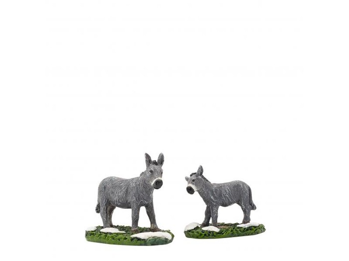 Afbeelding bij LuVille Donkey and Foal set of 2
