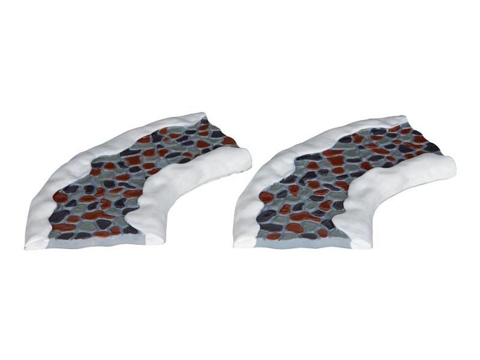 Lemax 2pc Stone Road - Curved