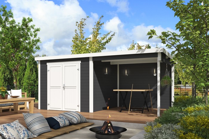 Outdoor Life Products Lars 500x250 Carbon Grey-Wit