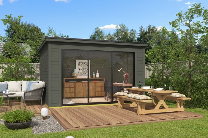 Outdoor Life Products Pernilla 385x295 Green Grey
