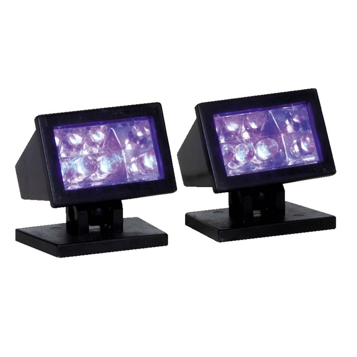 Lemax Halloween Purple Light, Set Of 2