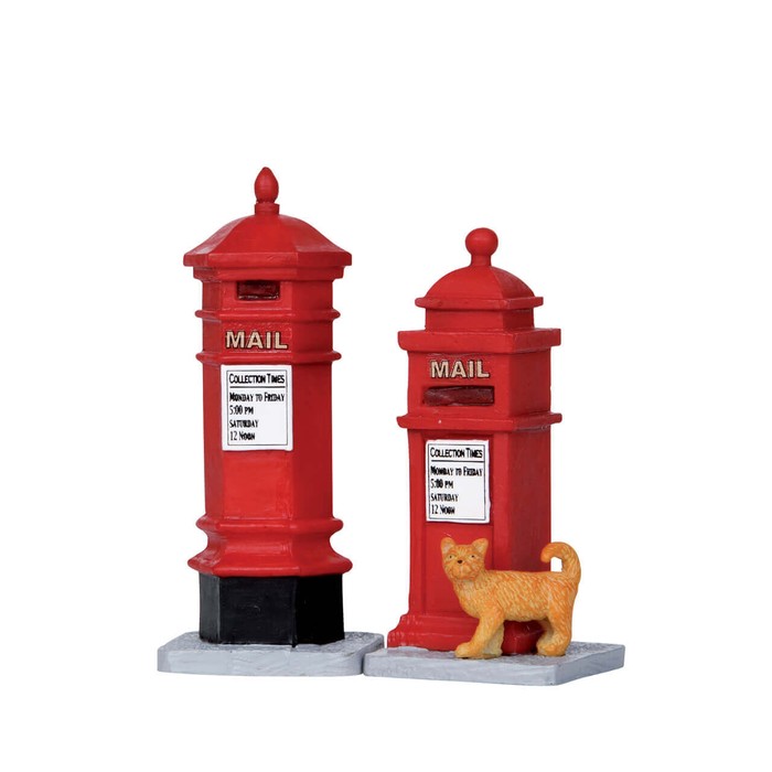 Afbeelding bij Lemax Victorian Mailboxes, Set of 2