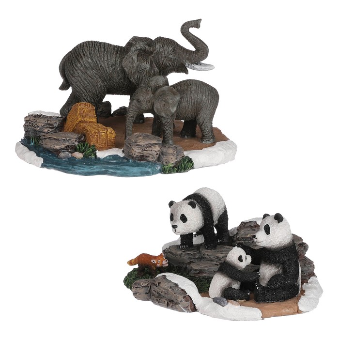 Afbeelding bij LuVille Panda - Elephant 2 pieces