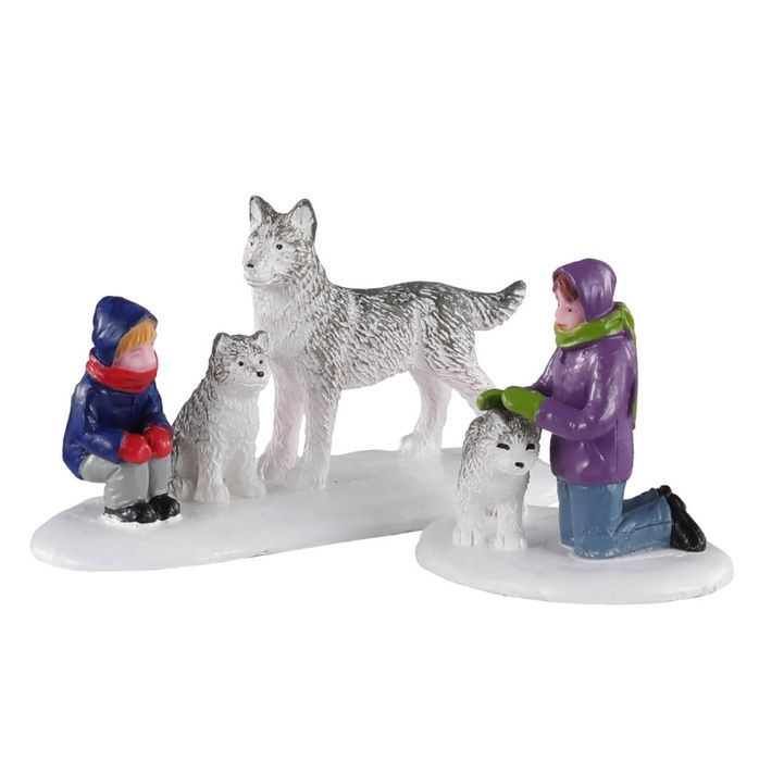 Lemax Future Sled Dogs, Set of 2