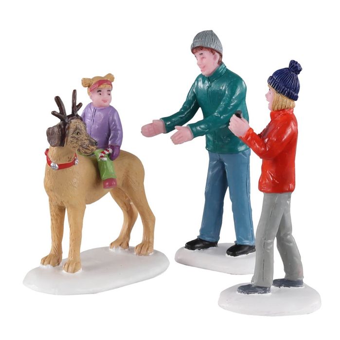 Lemax Rover Plays Rudolph, Set of 3