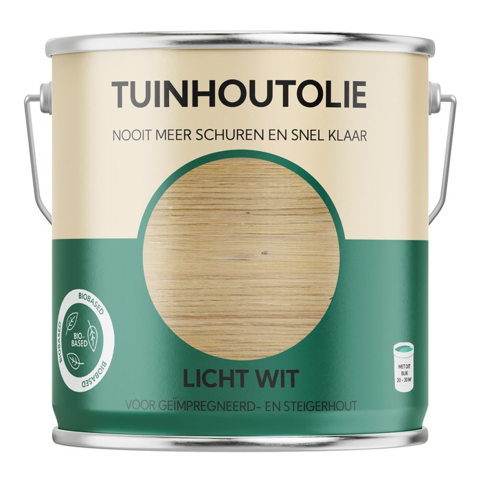 TuinhoutOlie Licht Wit 2,5 liter