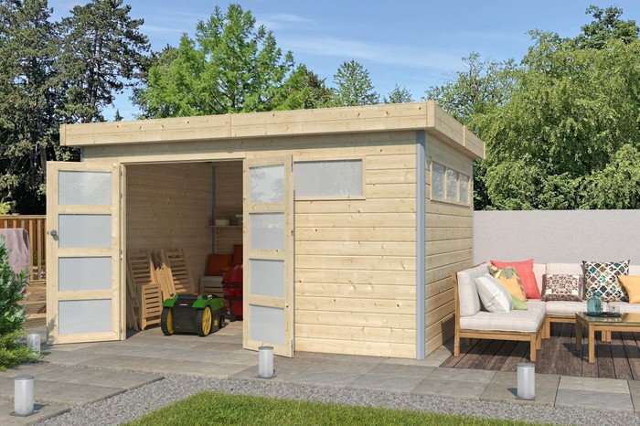 Woodlands tuinhuis Kasuko 385x295 met dakisolatie