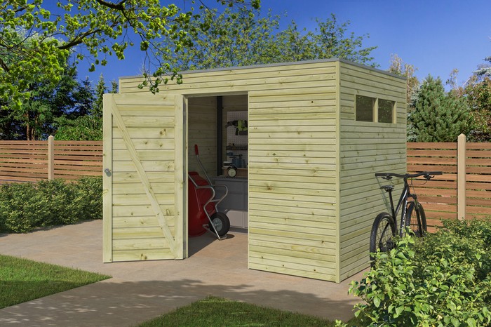 Woodlands tuinhuis Qube 300x210 geïmpregneerd