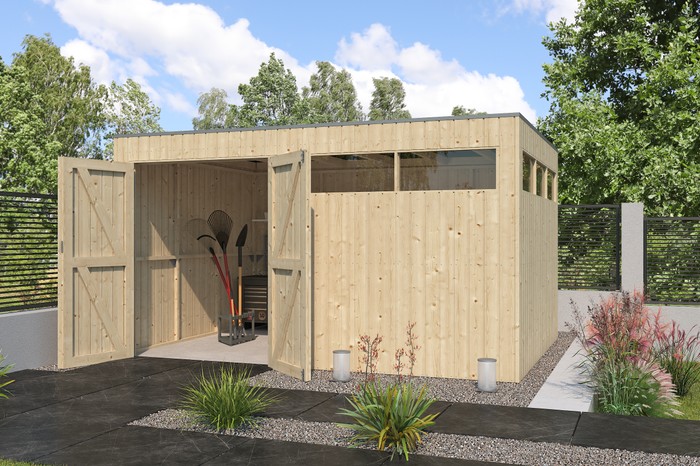 Woodlands tuinhuis Qube V1 399x298