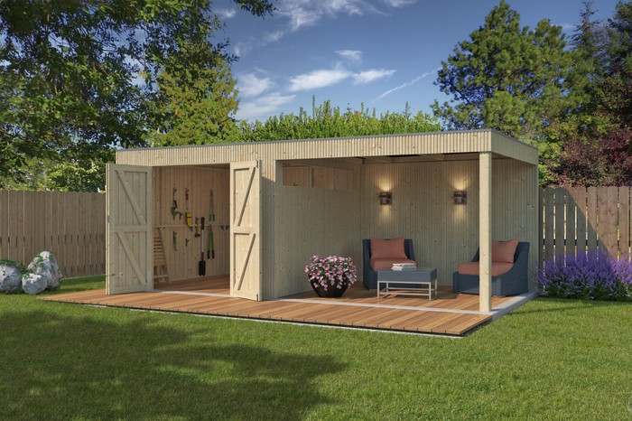 Woodlands tuinhuis Qube V3 600x298