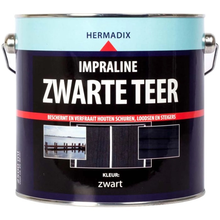 Hermadix Impraline Zwarte Teer 2,5 liter